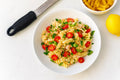 Free: One-Pan Salmon Rotini — Kim's Viral Recipe Card